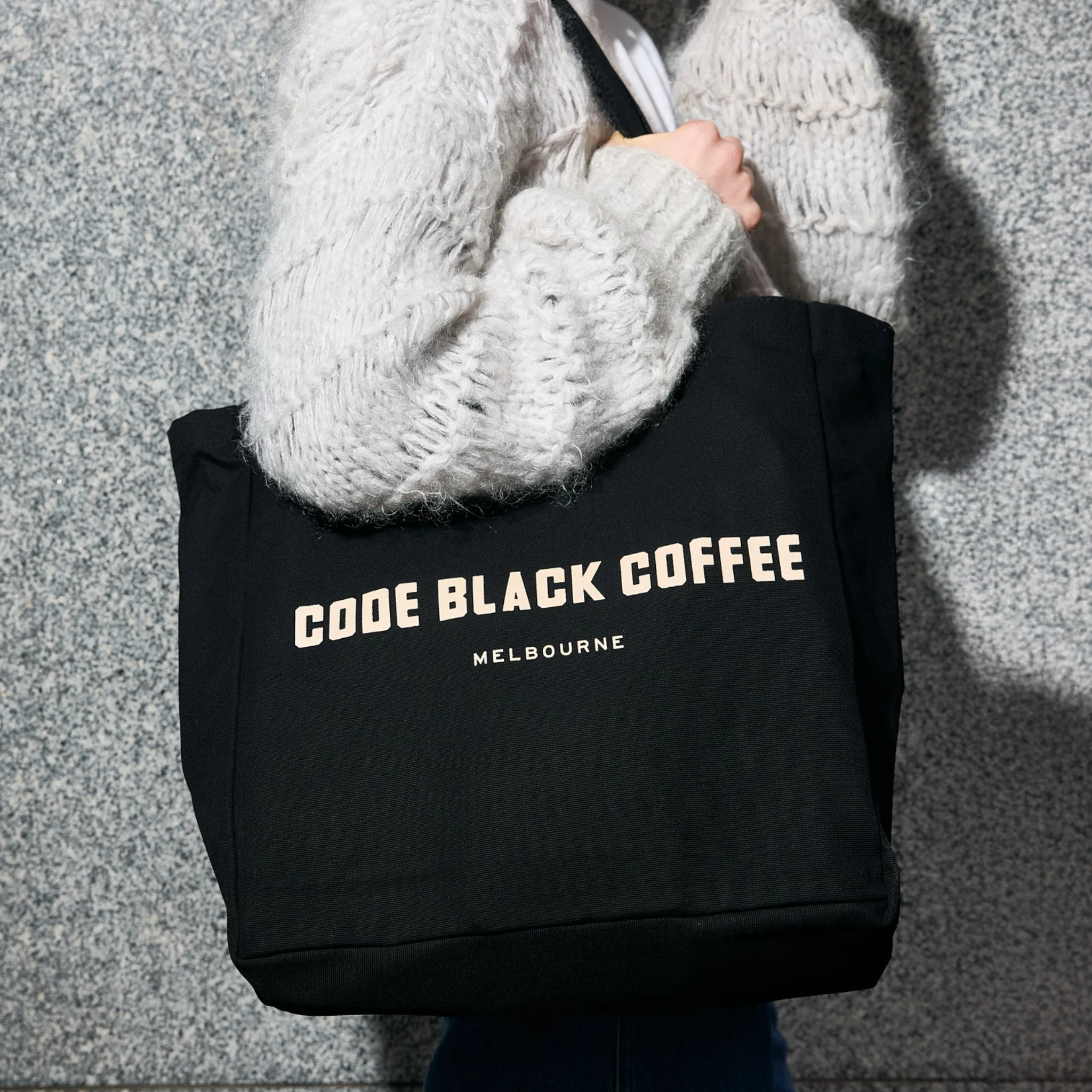 Code Black Coffee Melbourne Tote Bag